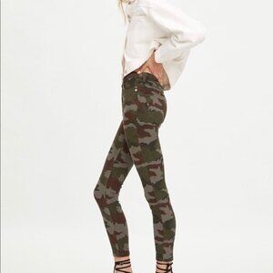 SALE 4/$15 Zara camouflage high waist skinny denim jeans 6